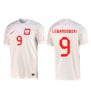 Polen Robert Lewandowski #9 Hjemmedrakt VM 2022 Kortermet